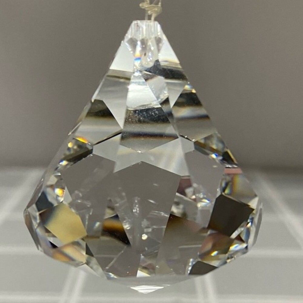 Crystal Prism Hang In Window Sun Catcher Sends Out Brilliant Rainbow Reflections